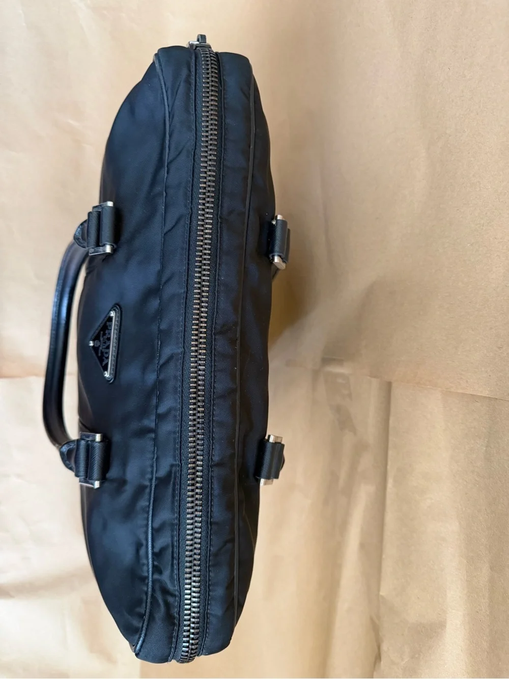 Prada Black Nylon Briefcase